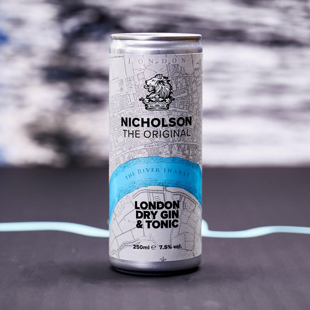 Nicholson London Dry Gin & Pink Tonic Ready to Drink Cans